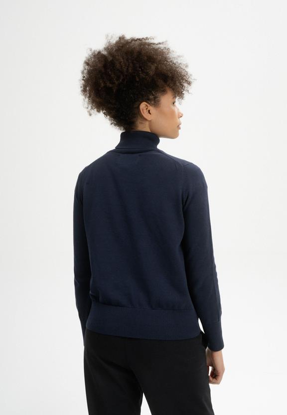 Fijn Gebreide Coltrui Mayura Marineblauw from Shop Like You Give a Damn