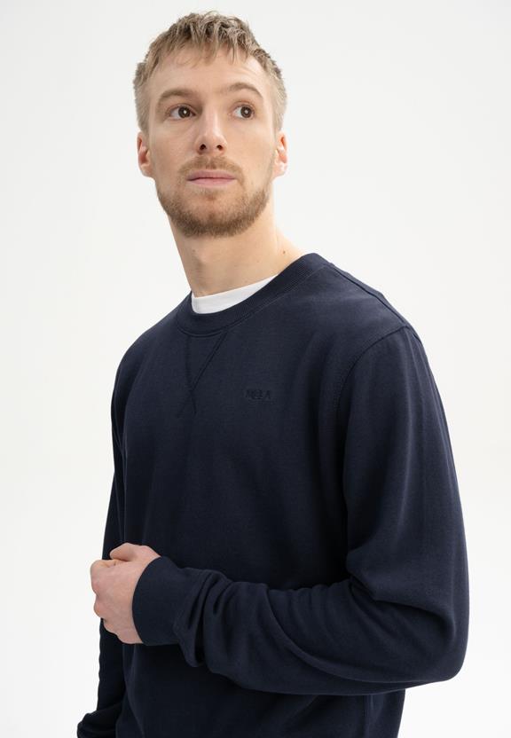Sweatshirt Adil Marineblauw from Shop Like You Give a Damn
