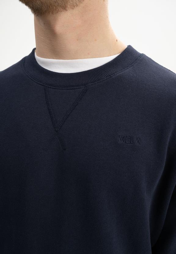Sweatshirt Adil Marineblauw from Shop Like You Give a Damn
