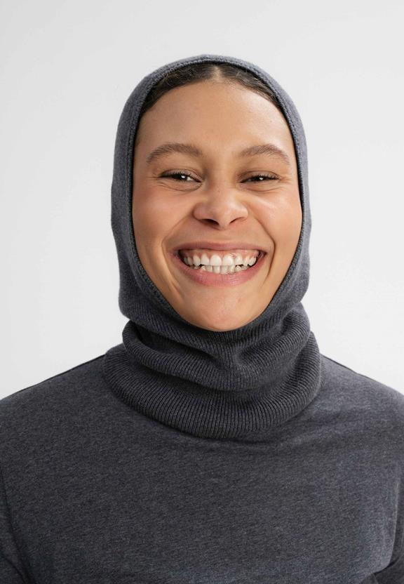 Balaclava Fijngebreid Charvi Donkergrijs from Shop Like You Give a Damn