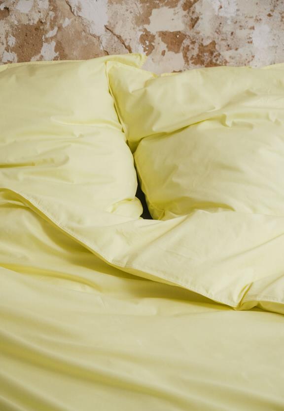 Percale Beddengoedset Bhanu Zacht Citroengeel from Shop Like You Give a Damn