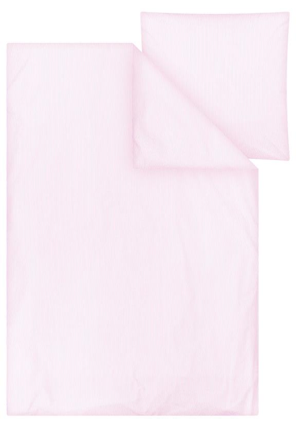 Beddengoedset Majuli Stripes Rose / Natuurlijk Wit from Shop Like You Give a Damn