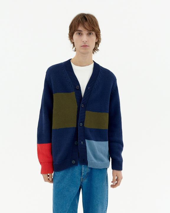 Gebreid Vest Nico Navy via Shop Like You Give a Damn