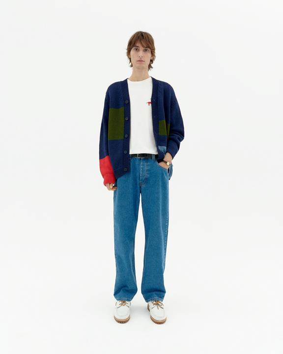 Gebreid Vest Nico Navy from Shop Like You Give a Damn