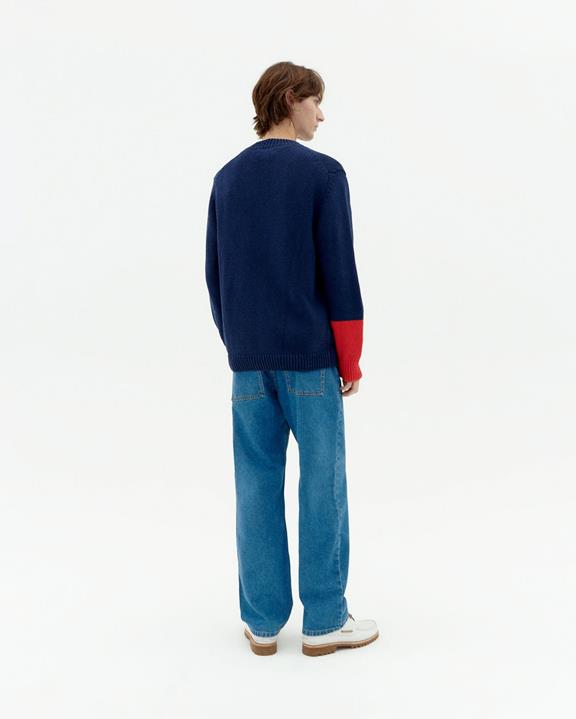 Gebreid Vest Nico Navy from Shop Like You Give a Damn