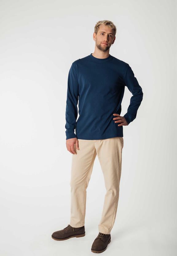 Shirt Lange Mouw Tejas Donkerblauw from Shop Like You Give a Damn