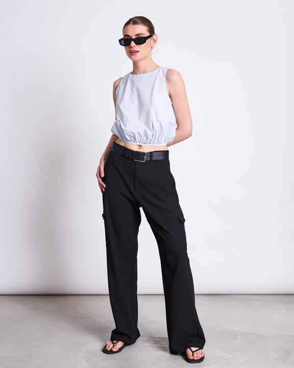 Top Amalien Blauw Wit Gestreept from Shop Like You Give a Damn