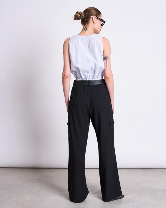 Top Amalien Blauw Wit Gestreept from Shop Like You Give a Damn