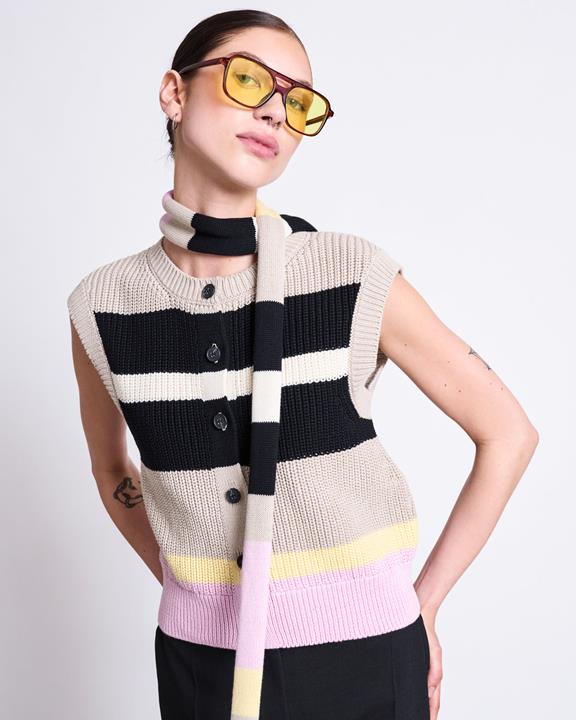 Mini Sjaal Gestreept Knud Multicolor from Shop Like You Give a Damn
