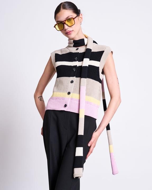 Vest Gestreept Vrij Multicolor from Shop Like You Give a Damn
