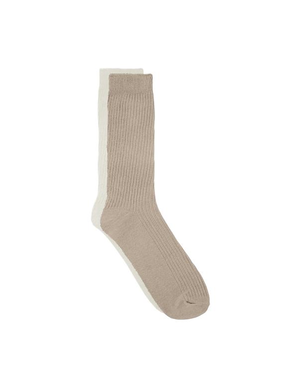 Sokken Classic 2-Pack Beige via Shop Like You Give a Damn