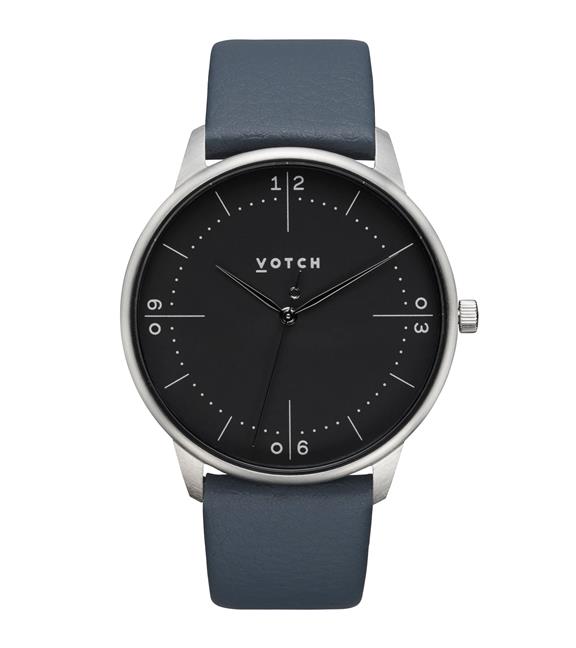 Horloge Aalto Zilver & Donkerblauw 1