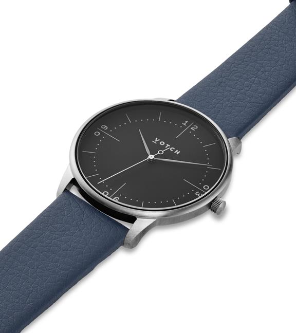 Horloge Aalto Zilver & Donkerblauw 2