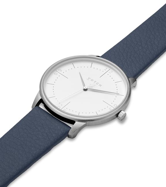 Horloge Aalto Donkerblauw & Zilver 2