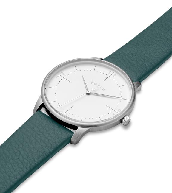 Horloge Aalto Donkergroen & Zilver 2