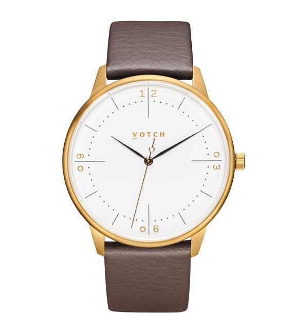 Horloge Aalto Bruin & Goud 1
