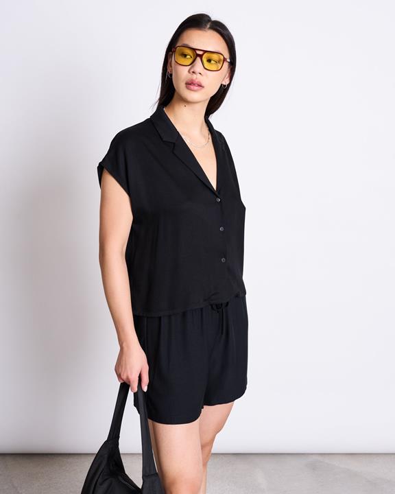 Shorts Trekkoord Lov Zwart from Shop Like You Give a Damn