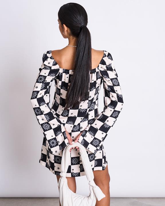 Mini-Jurk Met Vierkante Hals En Vrolijke Bloemenprint from Shop Like You Give a Damn