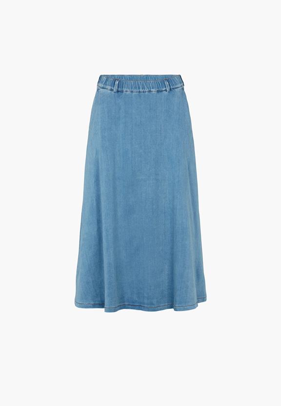 Rok Asta Medium Gewassen Blauwe Denim from Shop Like You Give a Damn