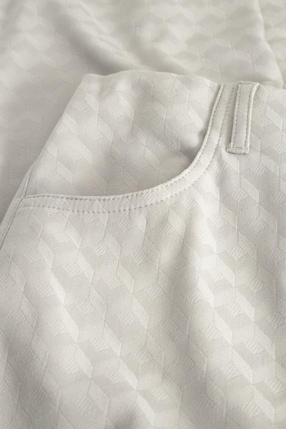 Broek Tracy Straight Ml Grijs Zand Jacquard from Shop Like You Give a Damn