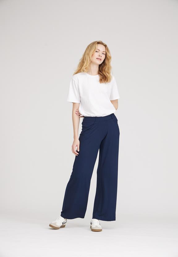 Broek Donna Loose Jersey Sl Navy from Shop Like You Give a Damn
