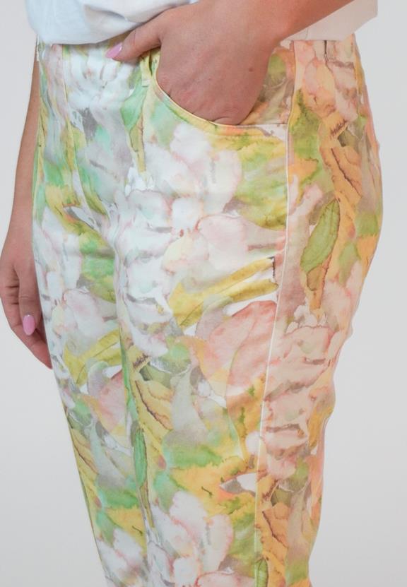 Broek Kelly Regular Crop Rose Watercolour from Shop Like You Give a Damn