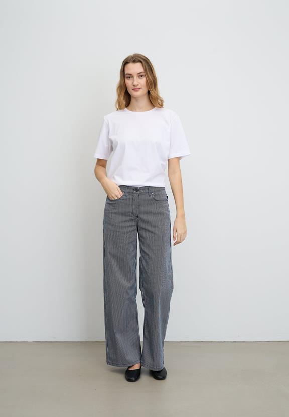 Broek Carol Loose Ml Blauwe Streep via Shop Like You Give a Damn