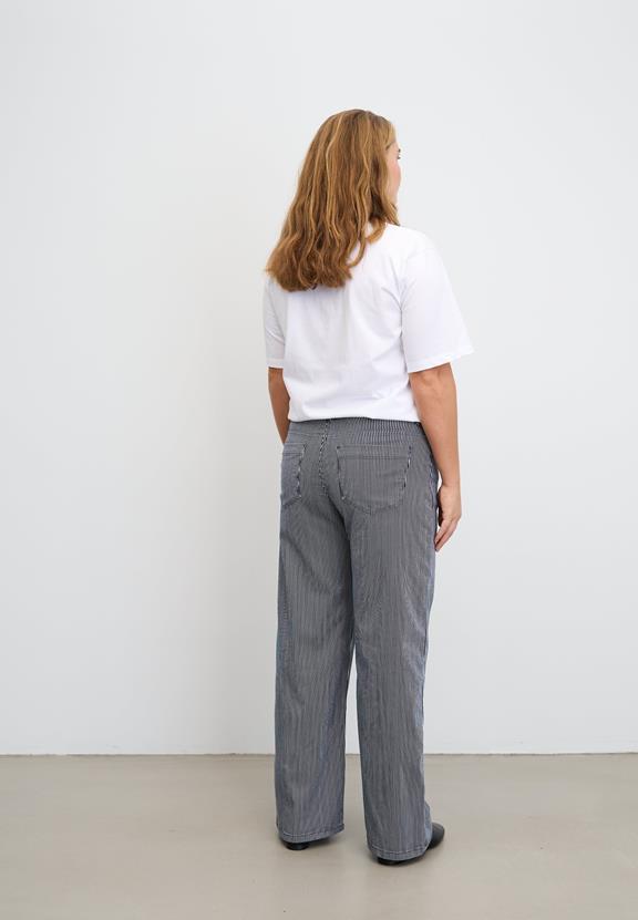 Broek Carol Loose Ml Blauwe Streep from Shop Like You Give a Damn