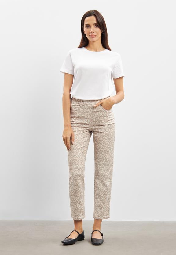 Broek Hannah Regular Xsl Birch Leopard from Shop Like You Give a Damn