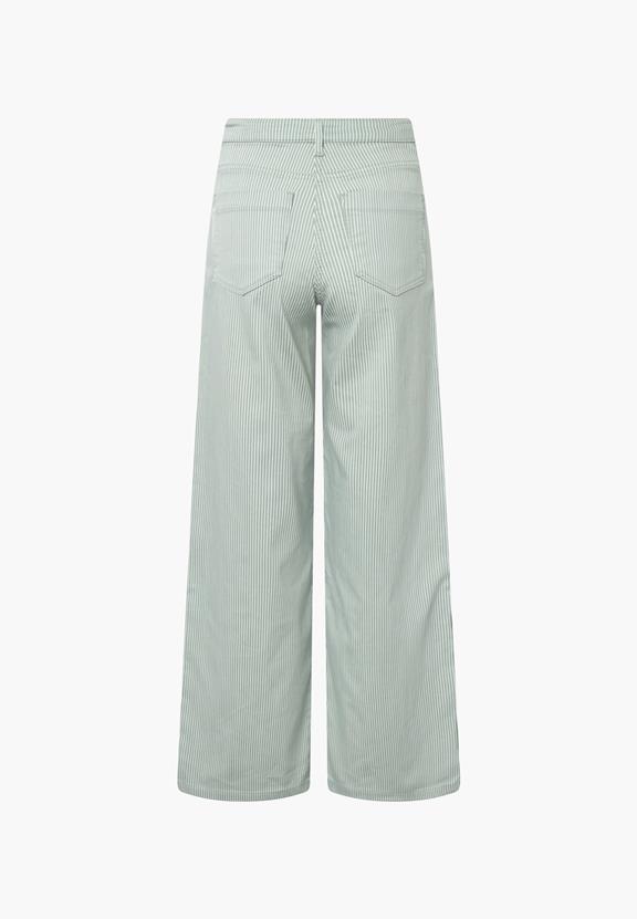 Broek Carol Loose Ml Sage Stripe from Shop Like You Give a Damn