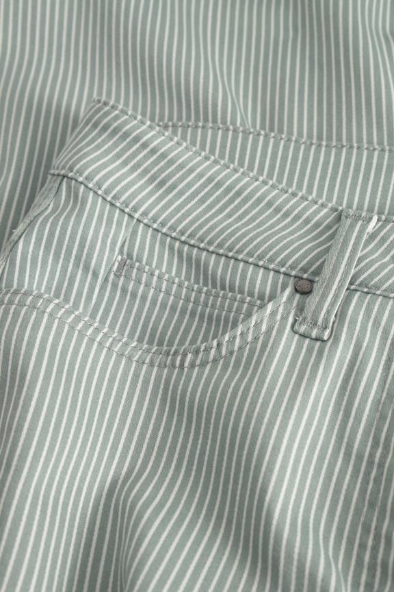 Broek Carol Loose Ml Sage Stripe from Shop Like You Give a Damn