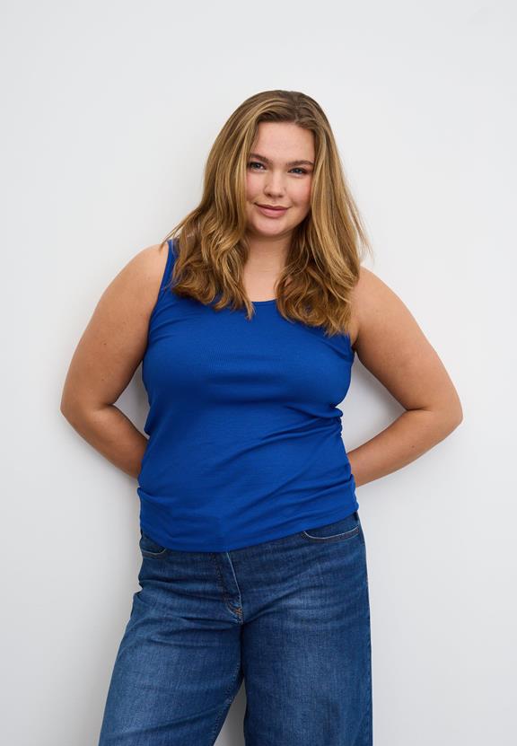 Tanktop Alberte True Blue via Shop Like You Give a Damn