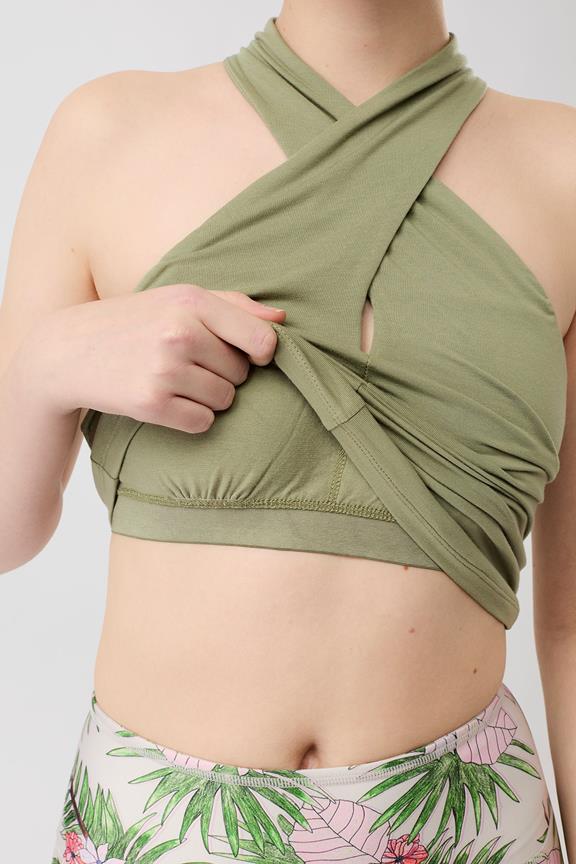 Top Tania Mossy Bark Groen from Shop Like You Give a Damn