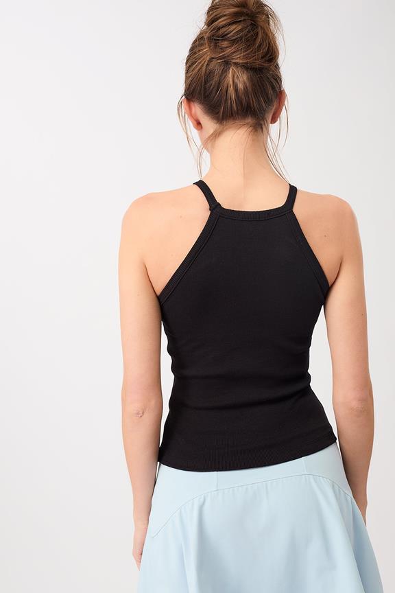 Top Geribbelde Halternek Zwart from Shop Like You Give a Damn