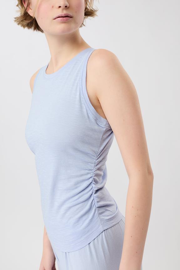 Top Ruffled Etheral Glow Lichtblauw from Shop Like You Give a Damn