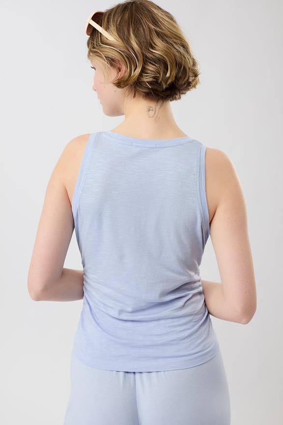 Top Ruffled Etheral Glow Lichtblauw from Shop Like You Give a Damn