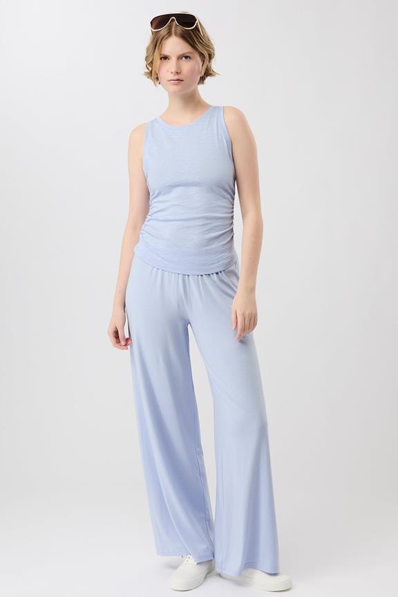 Top Ruffled Etheral Glow Lichtblauw from Shop Like You Give a Damn