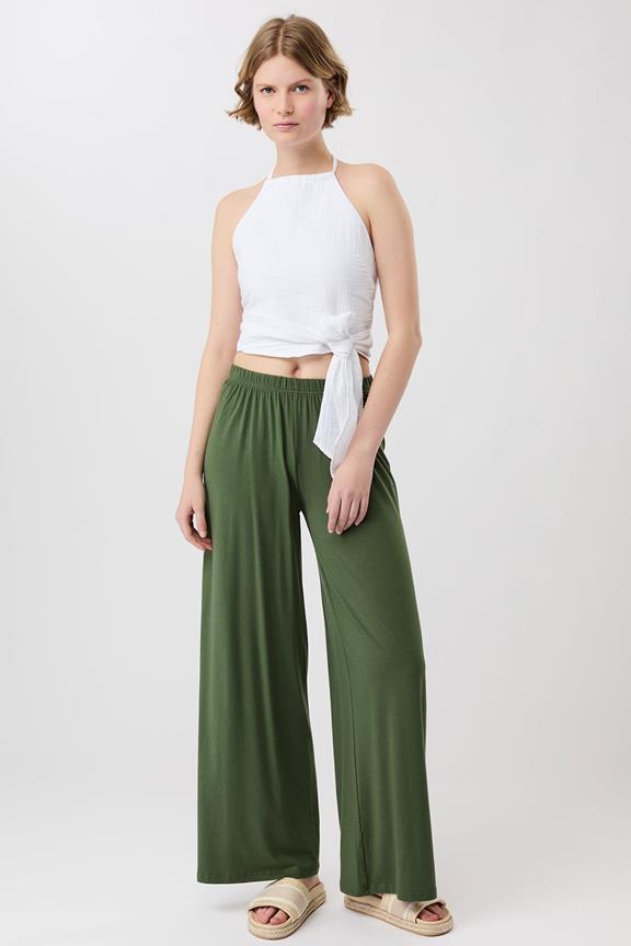 Broek Cozy Day Roots Groen from Shop Like You Give a Damn
