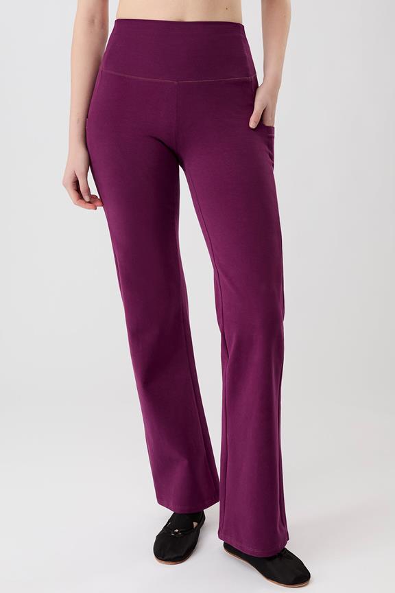 MANDALA Pants Straight Plum Purple
