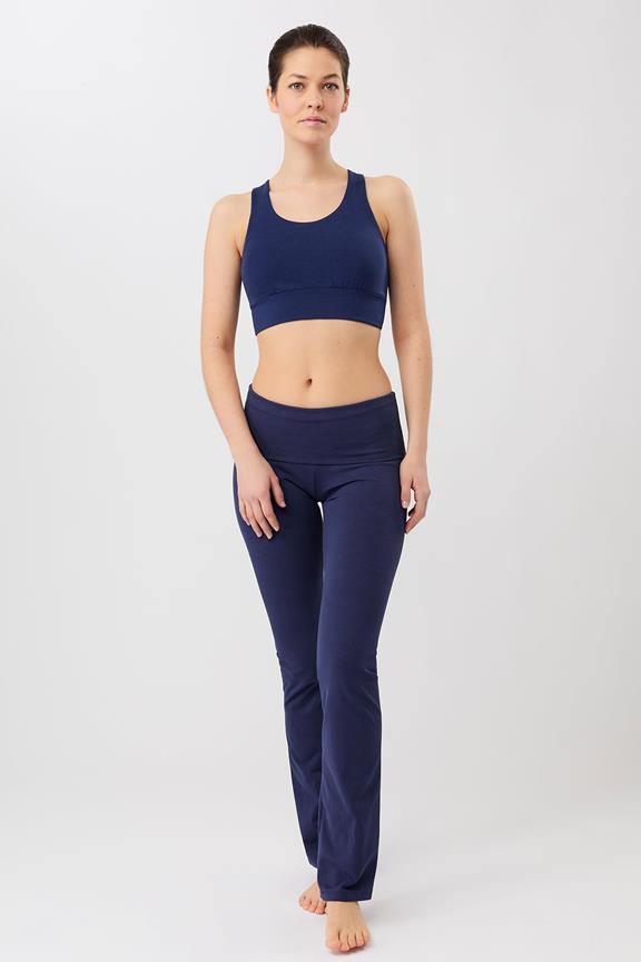 Yogabroek Classic Rolldown Sepia Inktblauw from Shop Like You Give a Damn