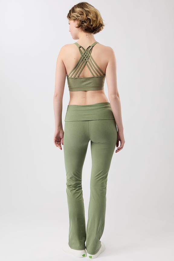 Yogabroek Classic Rolldown Mossy Bark Groen from Shop Like You Give a Damn