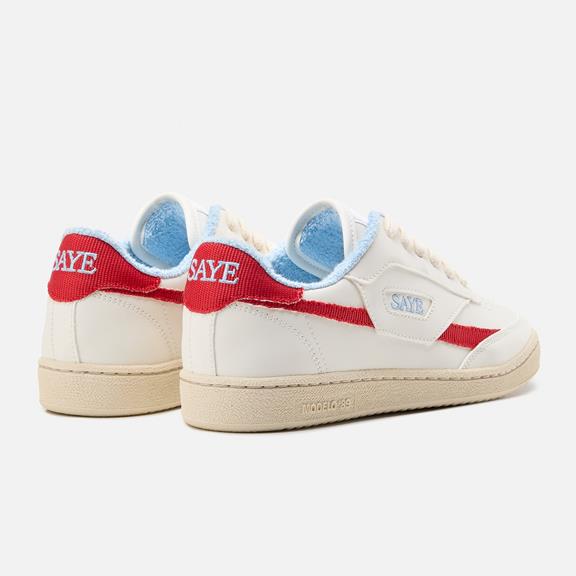 Sneakers M89 Icon Scharlakenrood & Hemelsblauw from Shop Like You Give a Damn