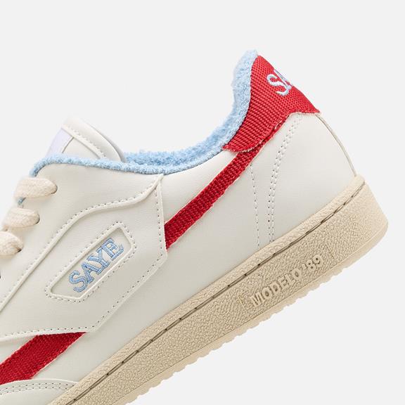 Sneakers M89 Icon Scharlakenrood & Hemelsblauw from Shop Like You Give a Damn