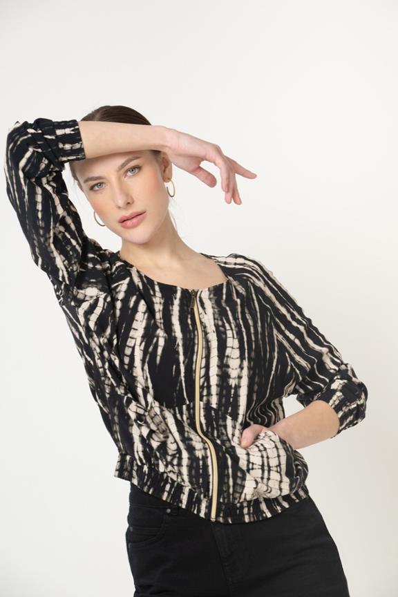Blouse Jas Boca Zwart Batik from Shop Like You Give a Damn