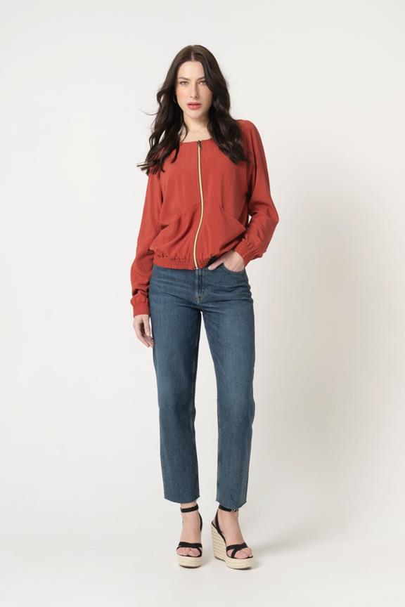Blouse Jas Boca Mars Rood from Shop Like You Give a Damn