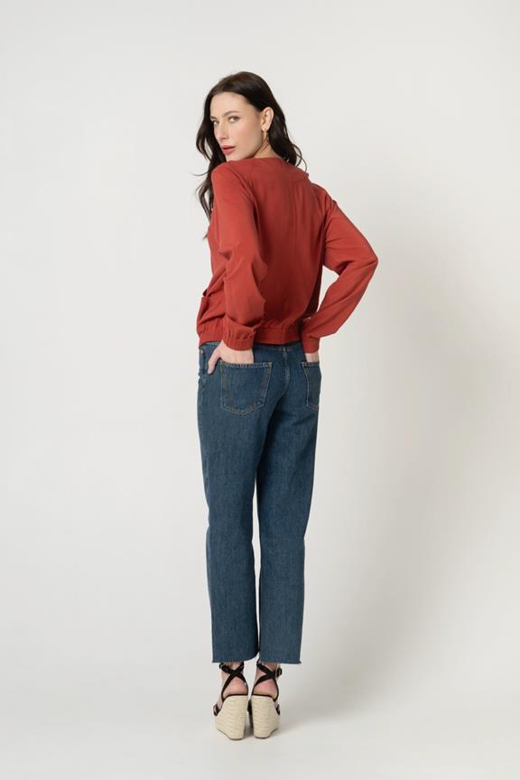 Blouse Jas Boca Mars Rood from Shop Like You Give a Damn