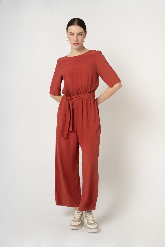 Jumpsuit Staine Halfmouw Mars Rood from Shop Like You Give a Damn