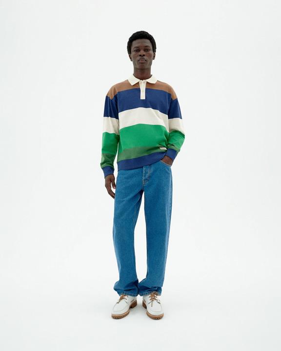 Poloshirt Lange Mouw Bob Gestreept Multicolor from Shop Like You Give a Damn
