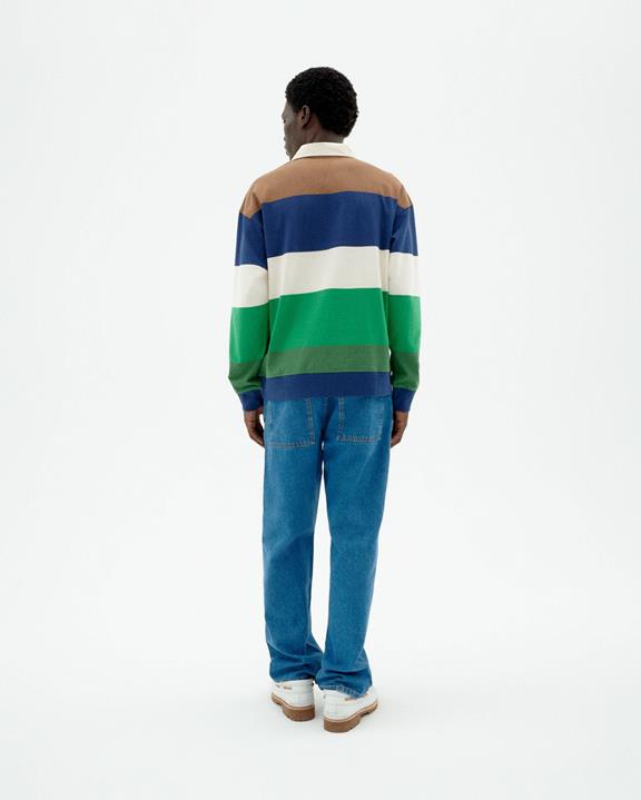 Poloshirt Lange Mouw Bob Gestreept Multicolor from Shop Like You Give a Damn