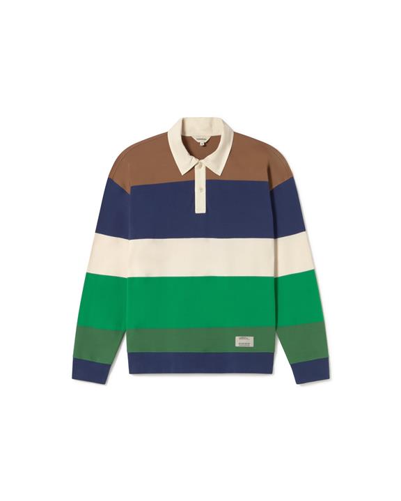 Poloshirt Lange Mouw Bob Gestreept Multicolor from Shop Like You Give a Damn
